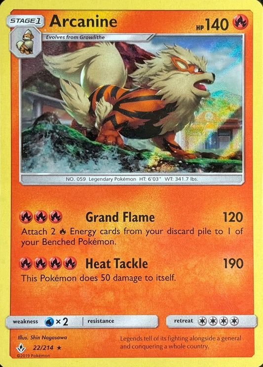 Arcanine - Legami Inossidabili 022/214 [ Italiano / Inglese ]