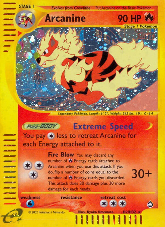 Arcanine - Aquapolis 2/147 [ Italiano / Inglese ]