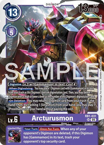 Arcturusmon RB1-031 [ Inglese / Giapponese ]