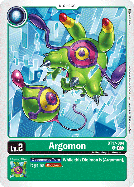 Argomon BT17-004 [ Inglese / Giapponese ]