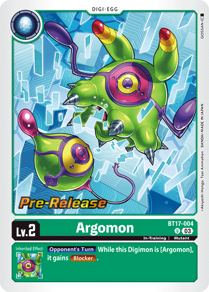 Argomon BT17-004 [ Inglese / Giapponese ]
