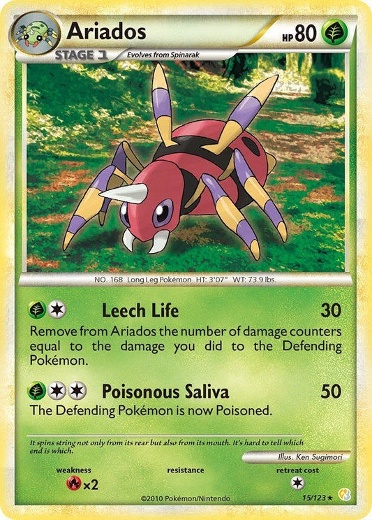 Ariados - HeartGold SoulSilver 015/123 [ Italiano / Inglese ]
