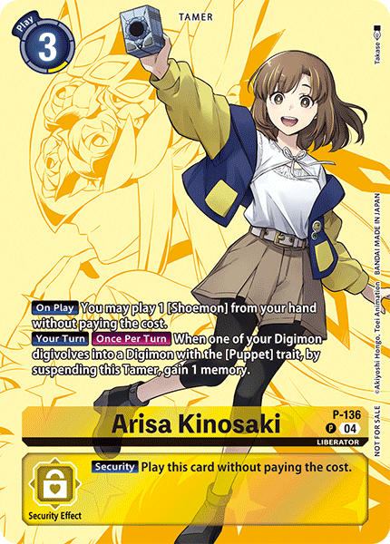 Arisa Kinosaki P-136 [ Inglese / Giapponese ]