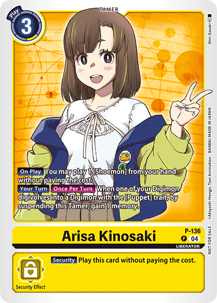 Arisa Kinosaki P-136 [ Inglese / Giapponese ]