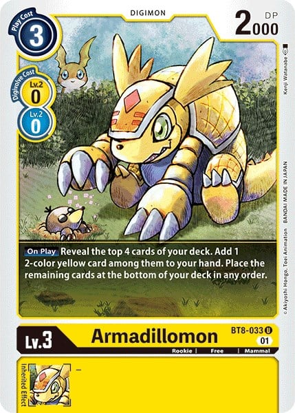 Armadillomon BT8-033 [ Inglese / Giapponese ]