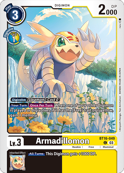 Armadillomon BT16-049 [ Inglese / Giapponese ]