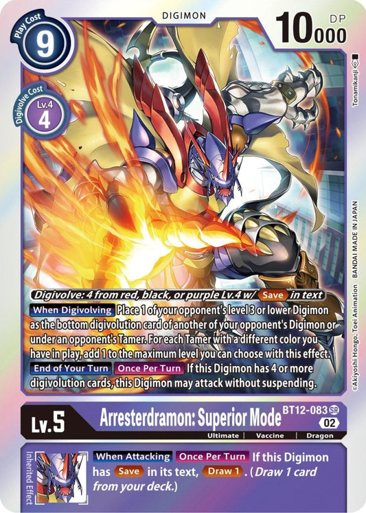 Arresterdramon : Superior Mode BT12-083 [ Inglese / Giapponese ]