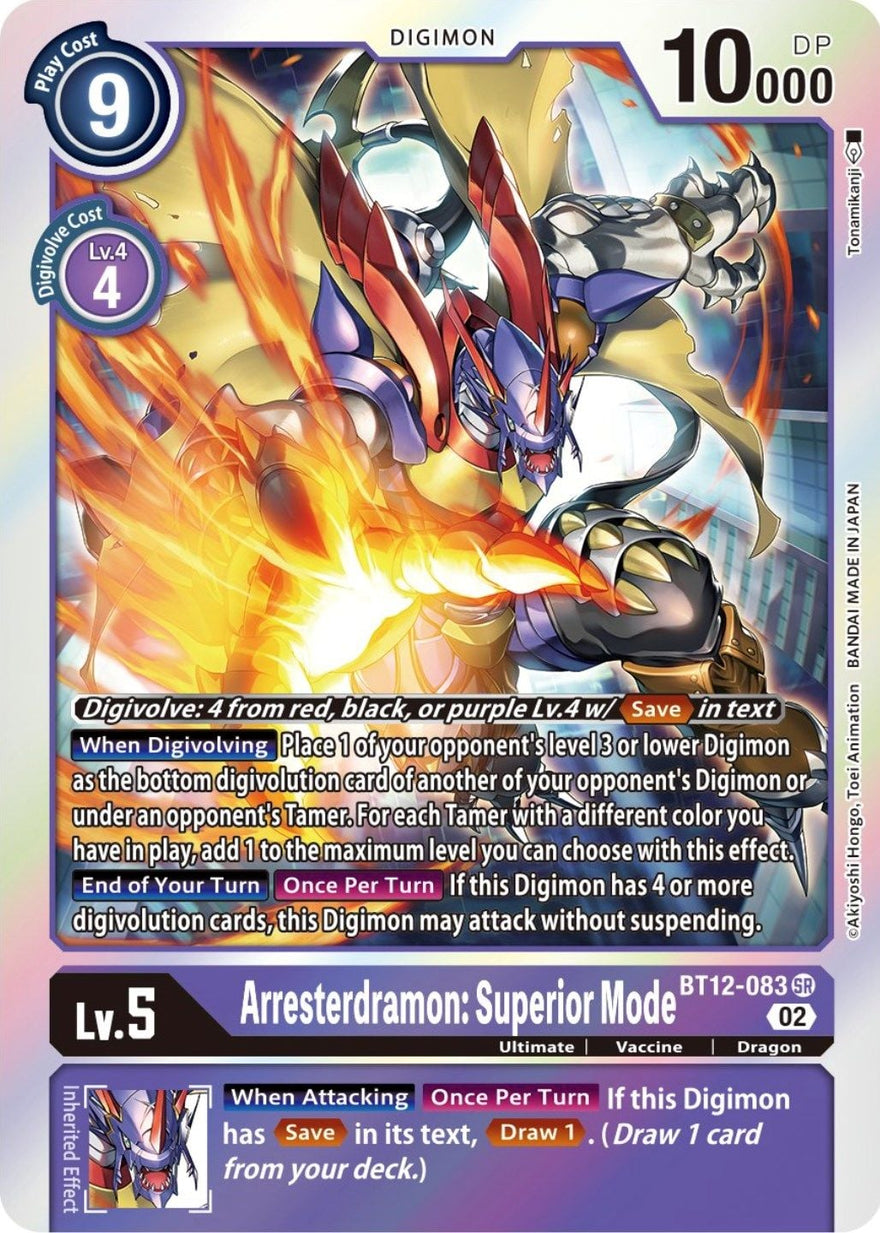 Arresterdramon : Superior Mode BT12-083 [ Inglese / Giapponese ]