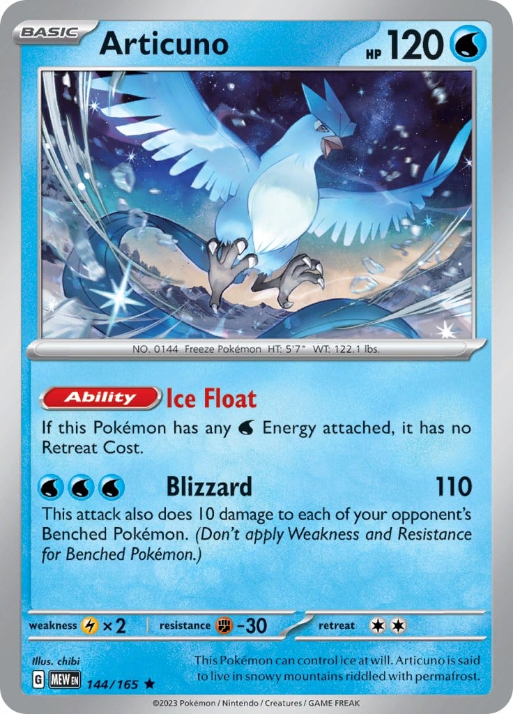 Articuno - 151 144/165 [ Italiano / Inglese ]