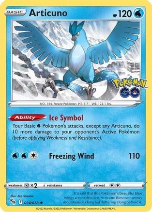 Articuno - Pokémon GO 024/078 [ Italiano / Inglese ]