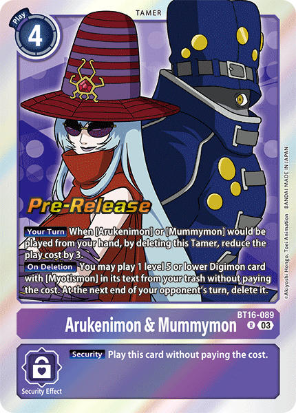 Arukenimon & Mummymon BT16-089 [ Inglese / Giapponese ]
