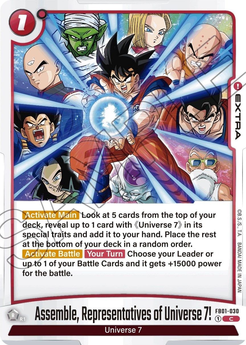 Assemble, Representatives of Universe 7! FB01-030 [ Inglese / Giapponese ]