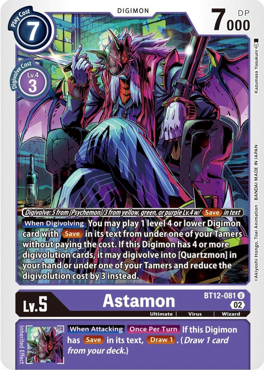 Astamon BT12-081 [ Inglese / Giapponese ]