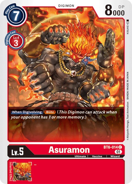 Asuramon BT6-014 [ Inglese / Giapponese ]