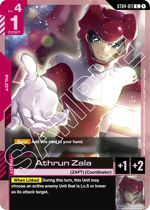 Athrun Zala ST04-011 [ Inglese / Giapponese ]