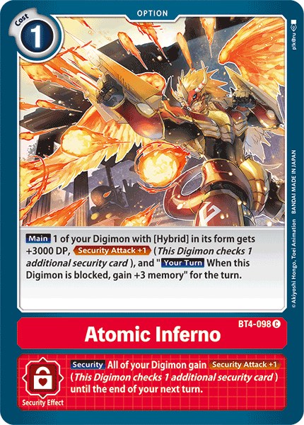 Atomic Inferno BT4-098 [ Inglese / Giapponese ]