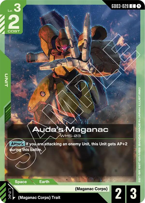 Auda's Maganac GD03-028 [ Inglese / Giapponese ]