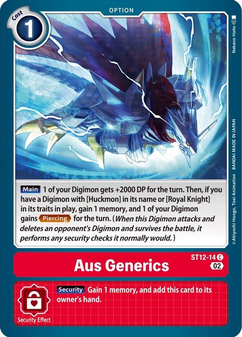 Aus Generics ST12-014 [ Inglese / Giapponese ]