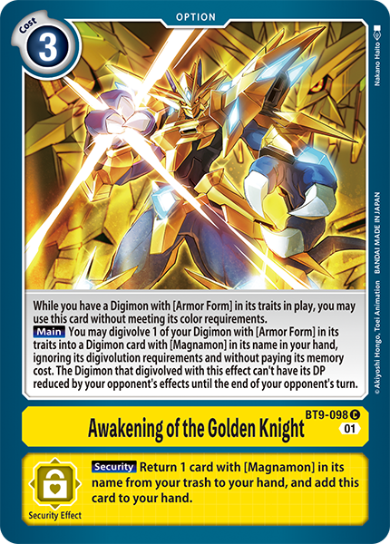 Awakening of the Golden Knight BT9-098 [ Inglese / Giapponese ]
