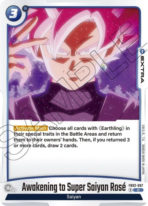 Awakening to Super Saiyan Rose FB02-067 [ Inglese / Giapponese ]