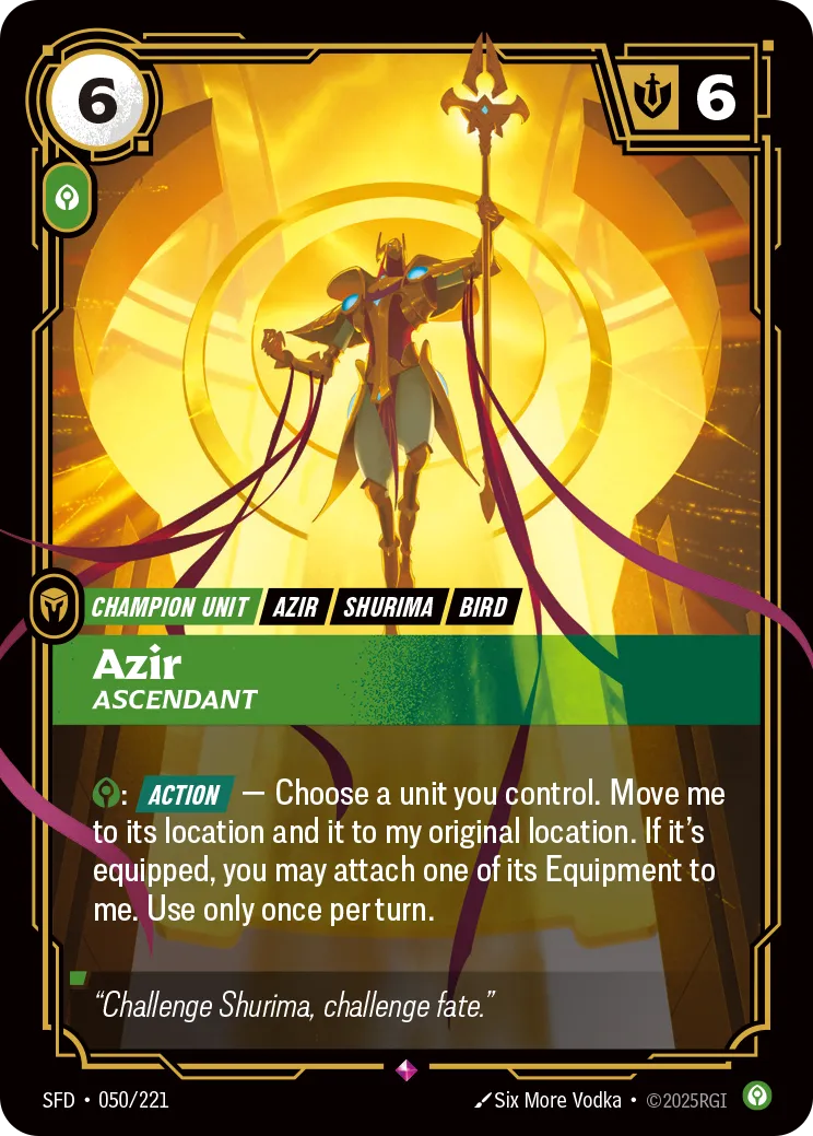Azir - Ascendant (RARE) [ Inglese / Cinese Semplificato ]