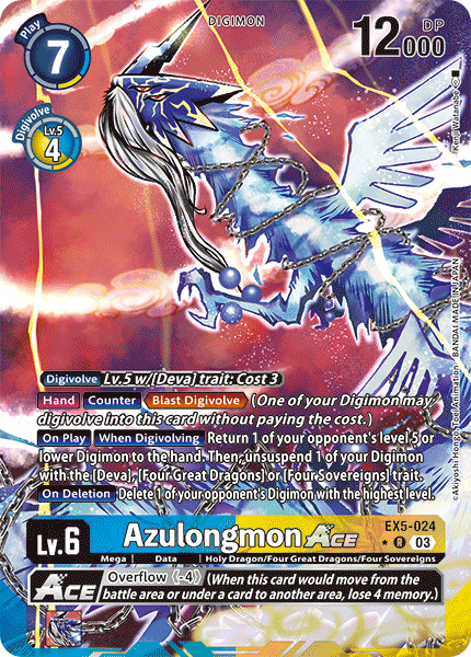 Azulongmon Ace EX5-024 [ Inglese / Giapponese ]