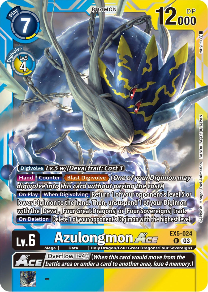 Azulongmon Ace EX5-024 [ Inglese / Giapponese ]