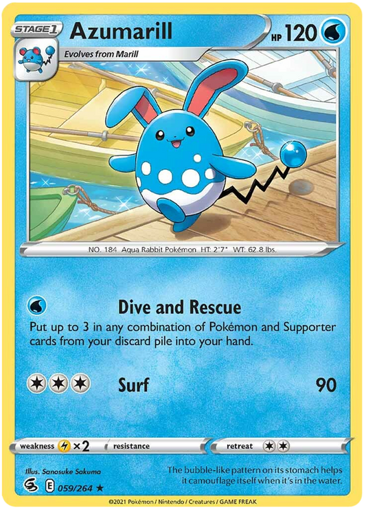 Azumarill - Colpo Fusione 059/264 [ Italiano / Inglese ]