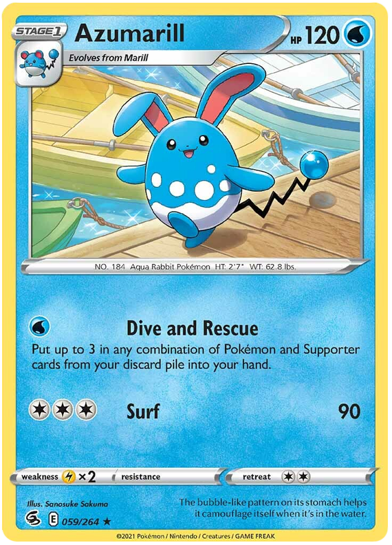 Azumarill - Colpo Fusione 059/264 [ Italiano / Inglese ]