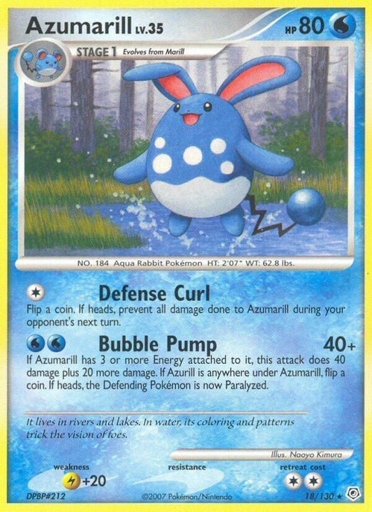 Azumarill Lv.35 - Diamante & Perla 18/130 [ Italiano / Inglese ]