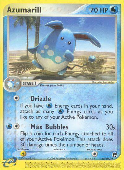 Azumarill - EX Tempesta di Sabbia 30/100 [ Italiano / Inglese ]