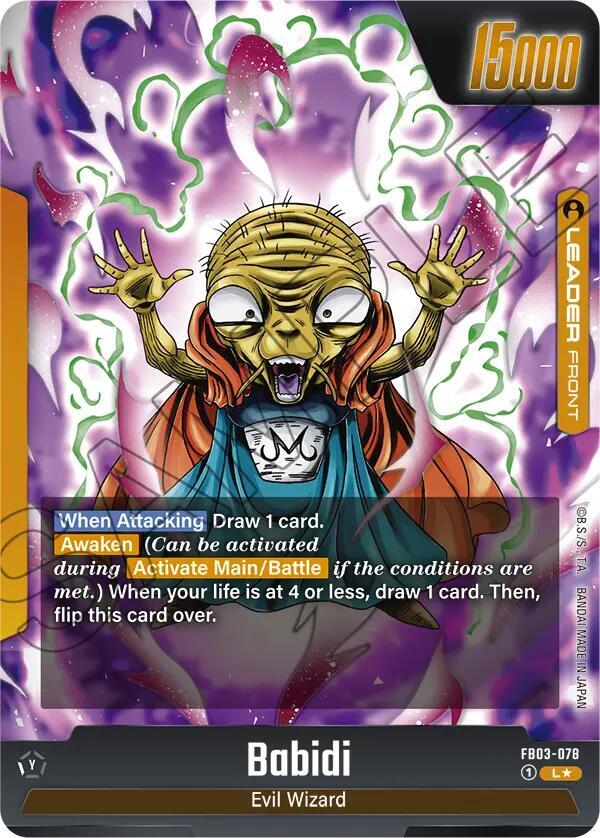 Babidi // Majin Buu FB03-078 [ Inglese / Giapponese ]