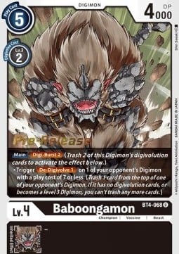 Baboongamon BT4-068 [ Inglese / Giapponese ]