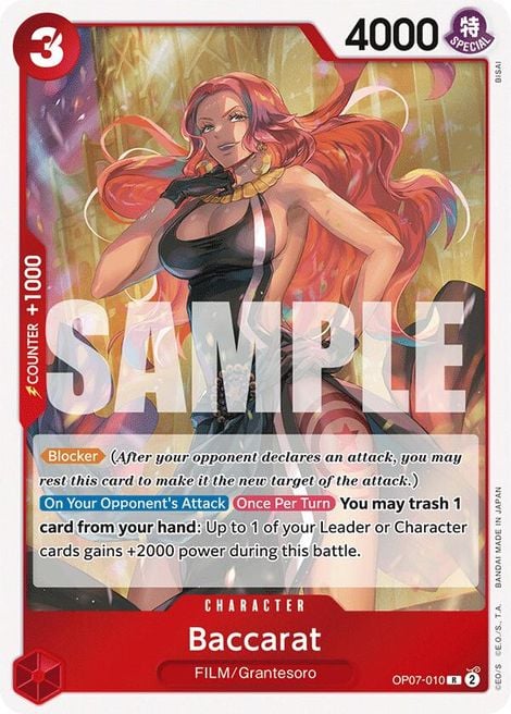 Baccarat OP07-010 [ Inglese / Giapponese / Francese / Cinese Semplificato ]