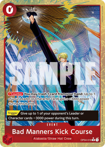 Bad Manners Kick Course OP04-016 [ Inglese / Giapponese ]