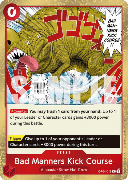 Bad Manners Kick Course OP04-016 [ Inglese / Giapponese ]