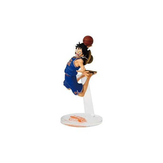 Banpresto One Piece x NBA Master Stars Piece Monkey D. Luffy New York Knicks Figure 17cm