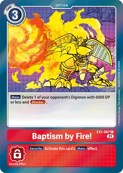 Baptism by Fire! EX1-067 [ Inglese / Giapponese ]