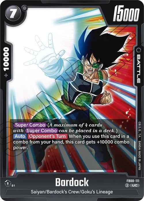 Bardock FB08-111 [ Inglese / Giapponese ]