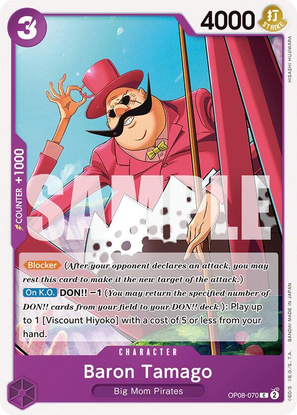 Baron Tamago OP08-070 [ Inglese / Giapponese / Francese / Cinese Semplificato ]