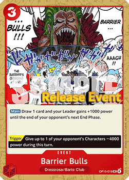 Barrier Bulls OP15-004 [ Inglese / Giapponese / Francese / Cinese Semplificato ]