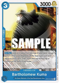 UNCOMMON - (Super Pre-Release Stamp) - OP-02: Paramount War.
