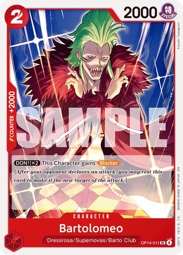 Bartolomeo OP14-011 [ Inglese / Giapponese / Francese / Cinese Semplificato ]