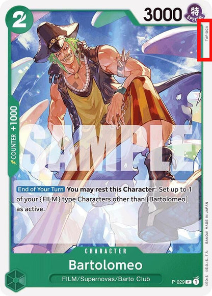 Bartolomeo P-029 [ Inglese / Giapponese / Francese / Cinese Semplificato ]