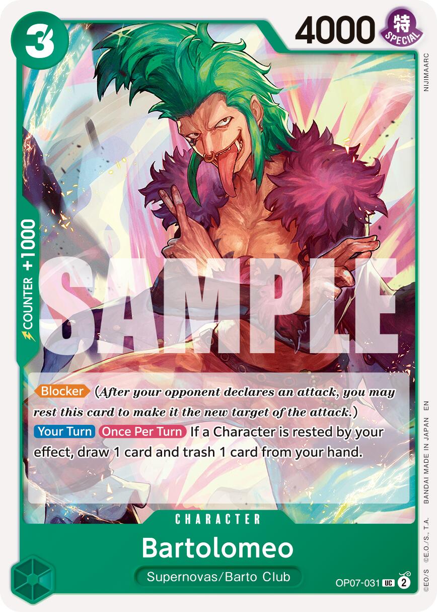 Bartolomeo OP07-031 [ Inglese / Giapponese / Francese / Cinese Semplificato ]