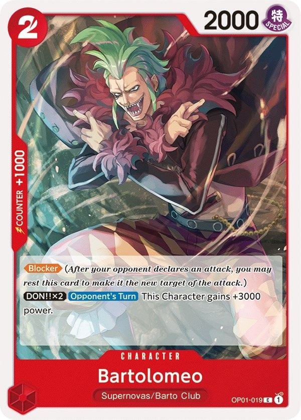 Bartolomeo OP01-019 [ Inglese / Giapponese / Francese / Cinese Semplificato ]