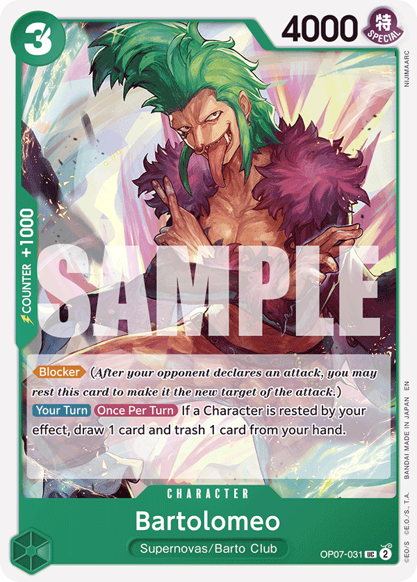 Bartolomeo OP07-031 [ Inglese / Giapponese / Francese / Cinese Semplificato ]