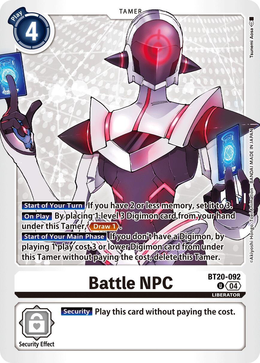 Battle NPC BT20-092 [ Inglese / Giapponese ]