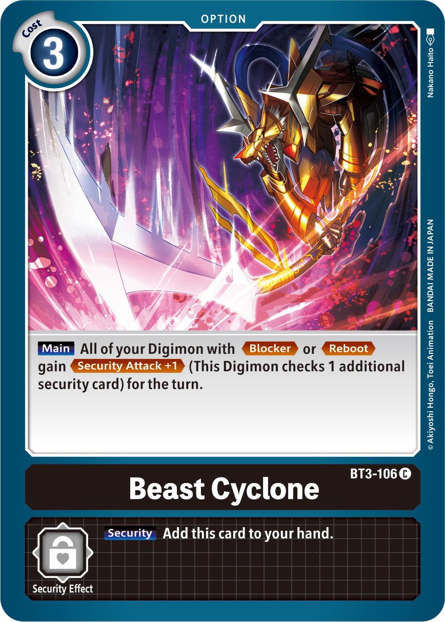 Beast Cyclone BT3-106 [ Inglese / Giapponese ]