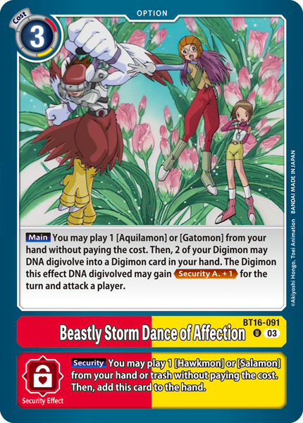 Beastly Storm Dance of Affection BT16-091 [ Inglese / Giapponese ]